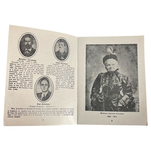 Vintage LA New Orleans Antoines Restaurant Souvenir Booklet & Postcard Unposted - Picture 4 of 7